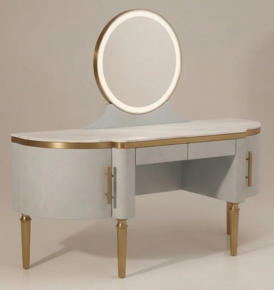 The Walnut & Navy Chest