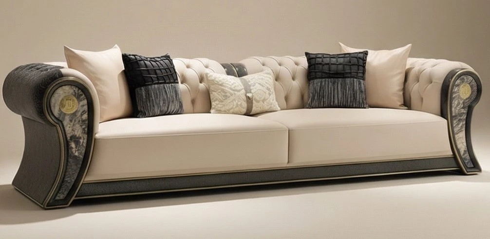 The Grey Marble Entry Table