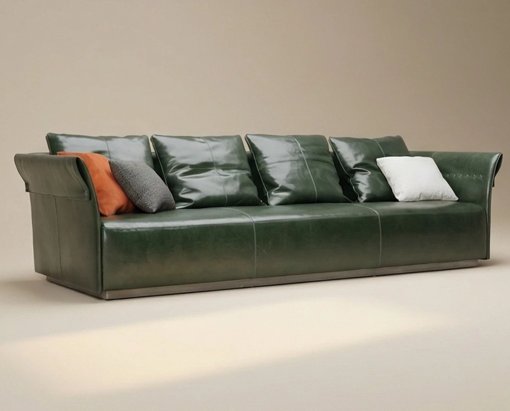 The Evergreen Leather Sofa