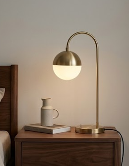 The Fremont Arched Brass Desk Lamp