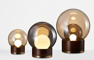 The Sundance Walnut Orb Luminaire