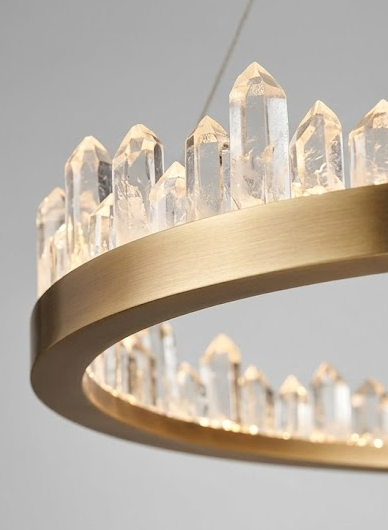 The Wasatch Crystalline Ridge Chandelier