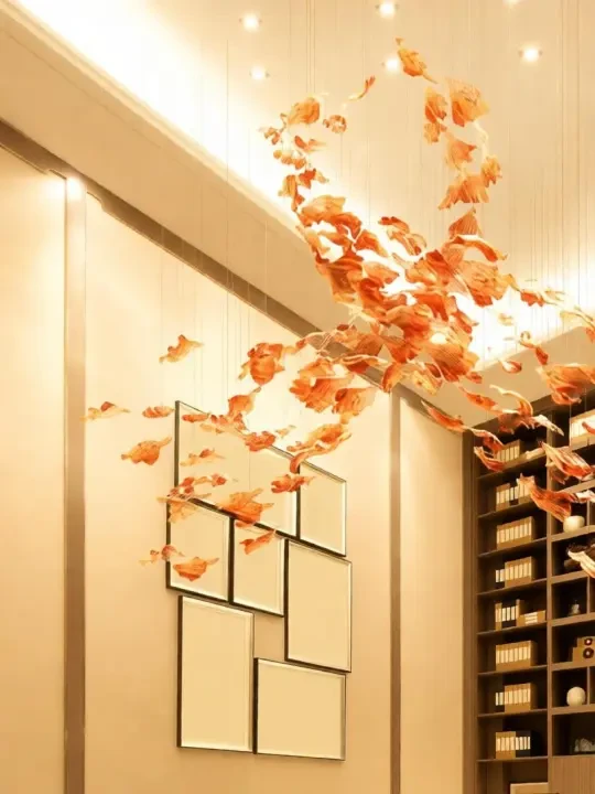 Sculptural Floating Chandelier