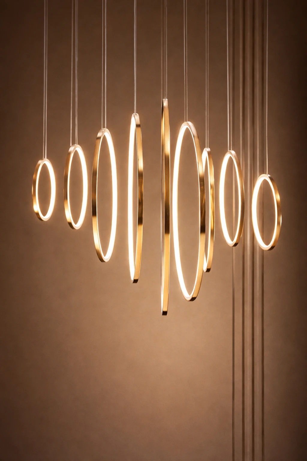 Harmonious Ring LED Multi-Light Pendant