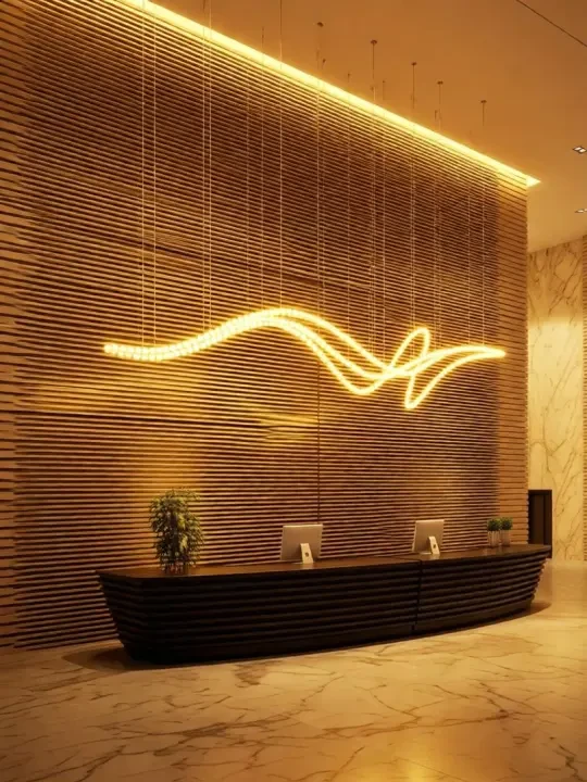 Serpentine Pearl Wave Chandelier